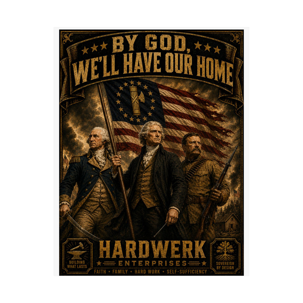 Matte Poster — "By God, We'll Have Our Home"