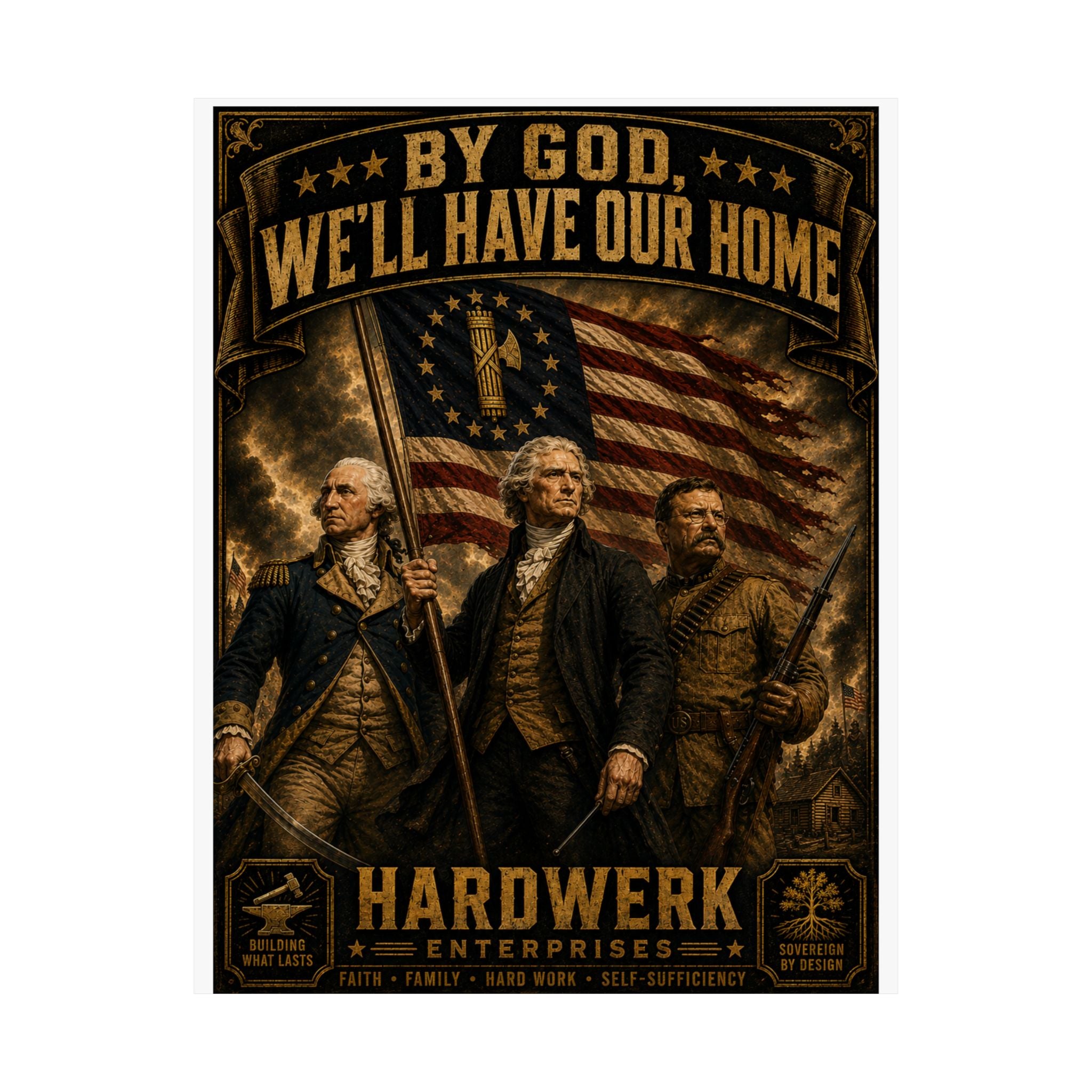 Matte Poster — "By God, We'll Have Our Home"