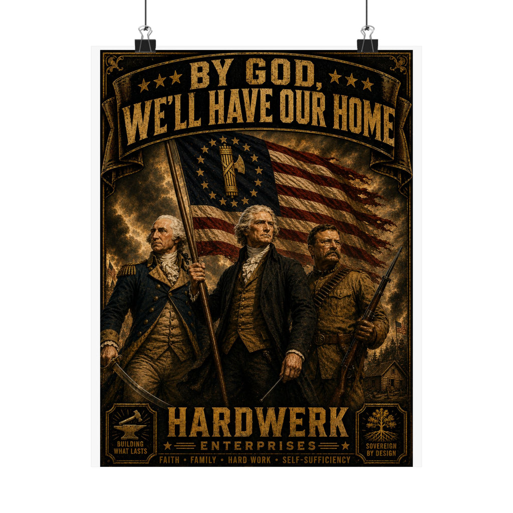 Matte Poster — "By God, We'll Have Our Home"