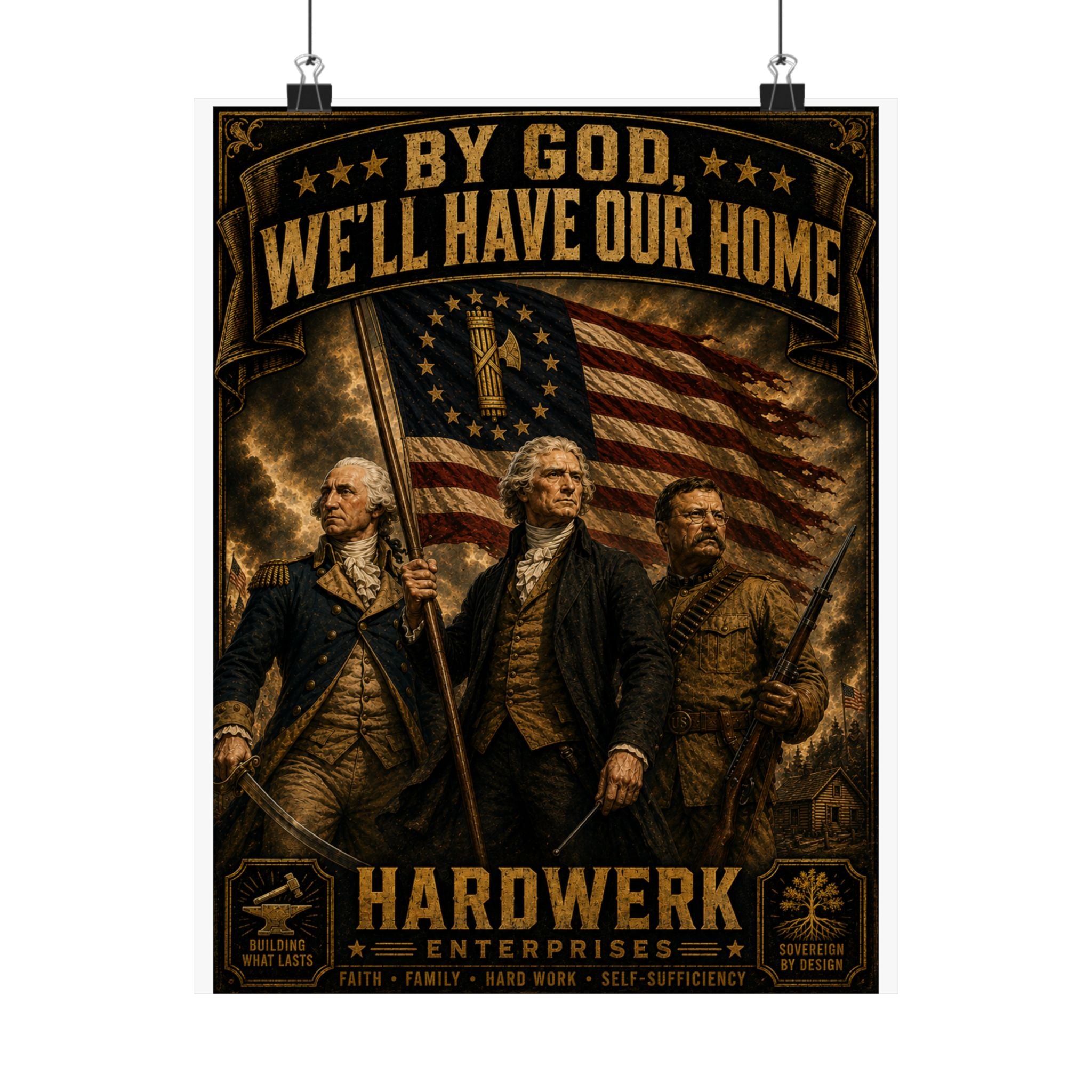 Matte Poster — "By God, We'll Have Our Home"