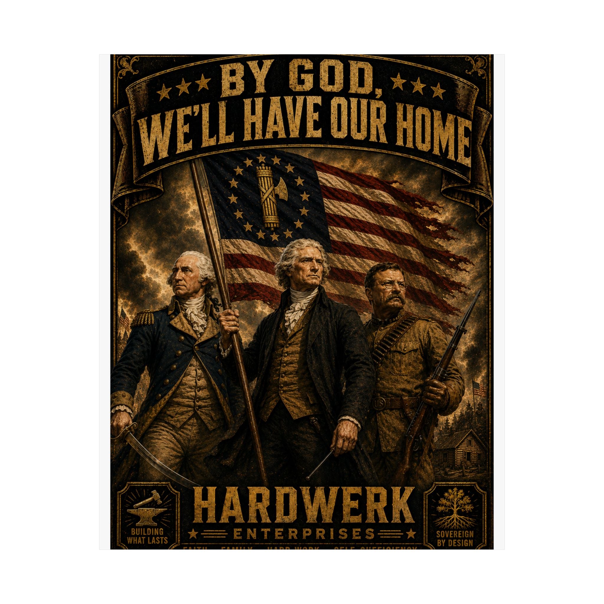 Matte Poster — "By God, We'll Have Our Home"