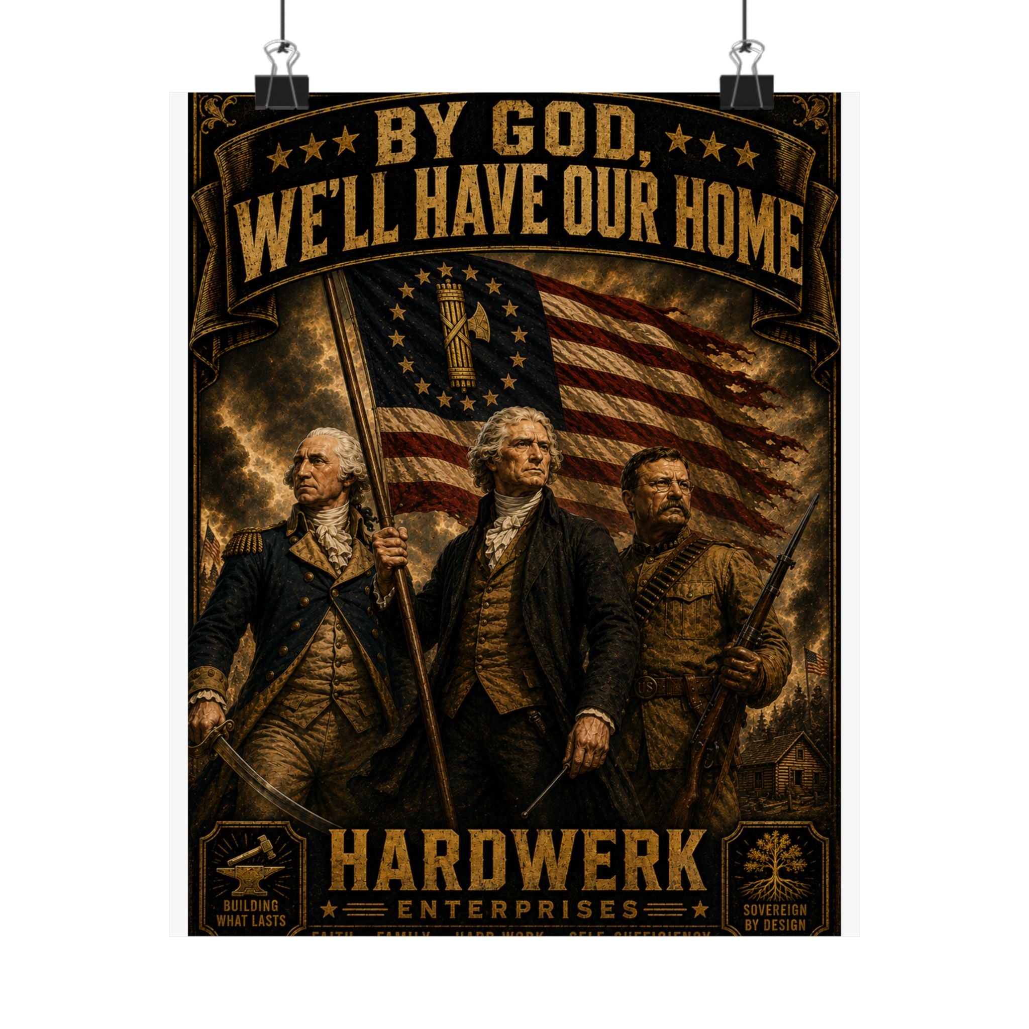 Matte Poster — "By God, We'll Have Our Home"