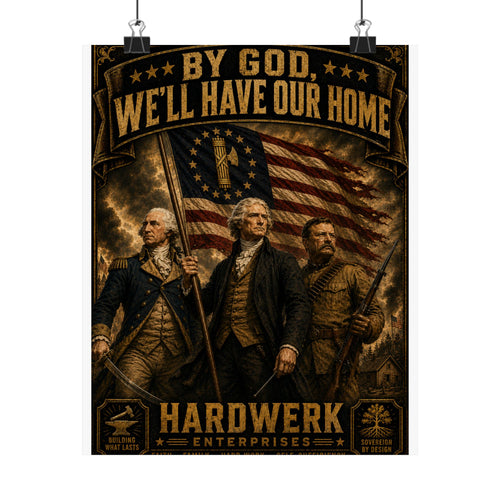 Matte Poster — "By God, We'll Have Our Home"